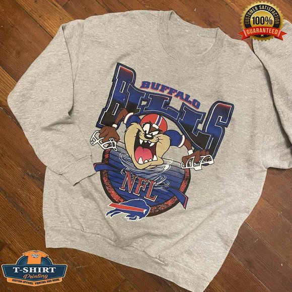 Gildan | Shirts | Vintage Nfl Buffalo Bills Looney Tunes Sweatshirt Buffalo  Bills Shirt Football | Poshmark